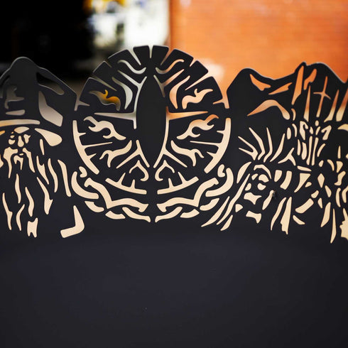 Bespoke Spherical Fire Pit MIDDLE EARTH